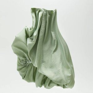 Zara Sage Green Balloon Dress L